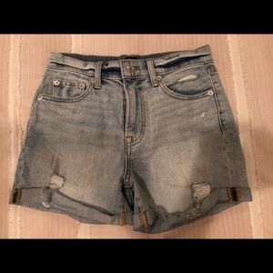 High waisted Gap jean shorts